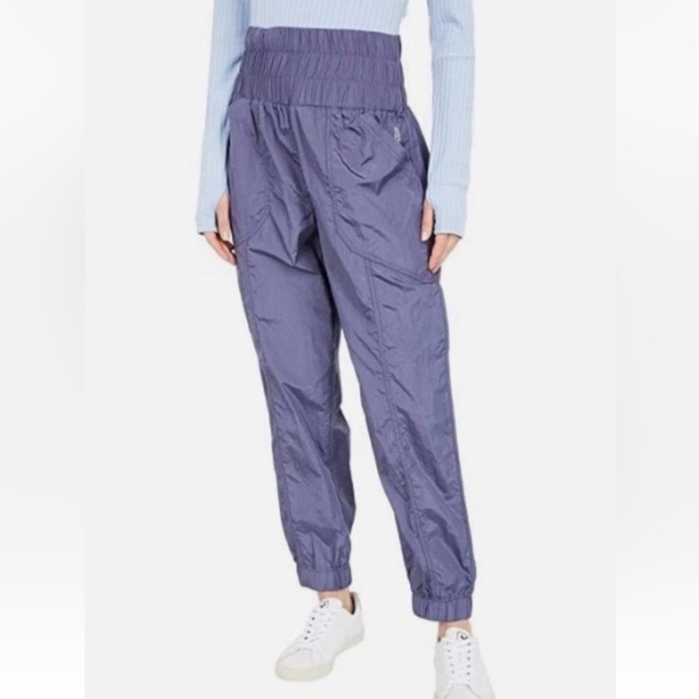 Free People Movement Joggers Pants Women’s Small Purple High Waisted New NWT